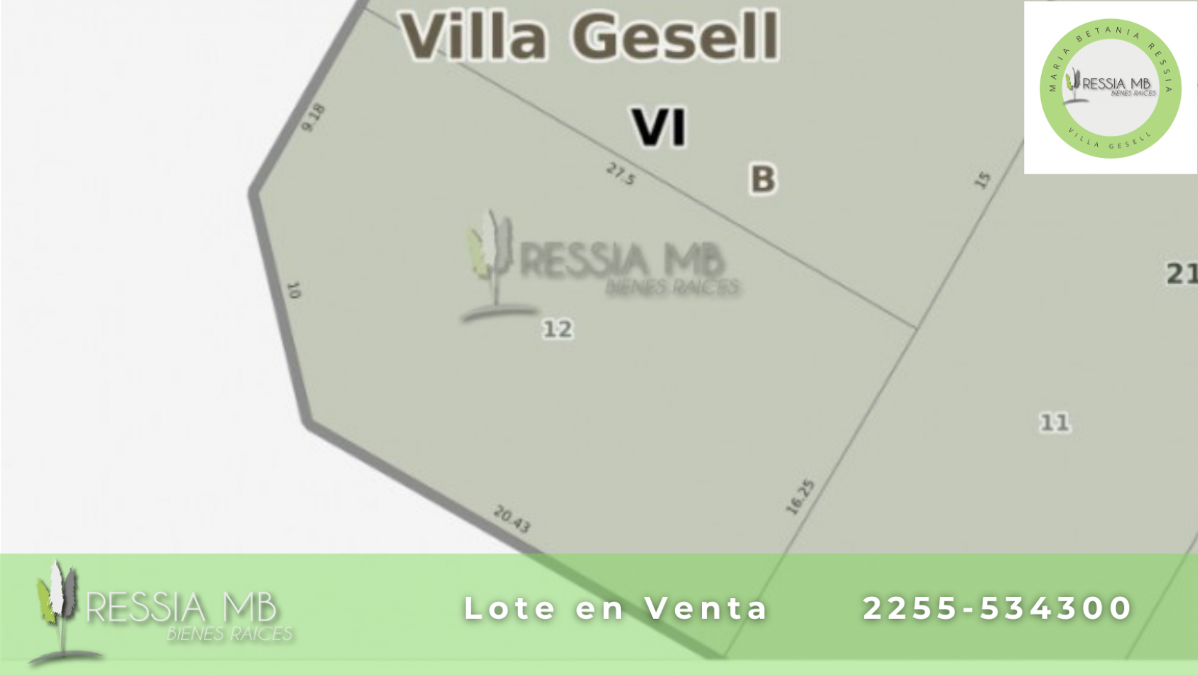 VENTA LOTE 130 BIS Y 14 - VILLA GESELL