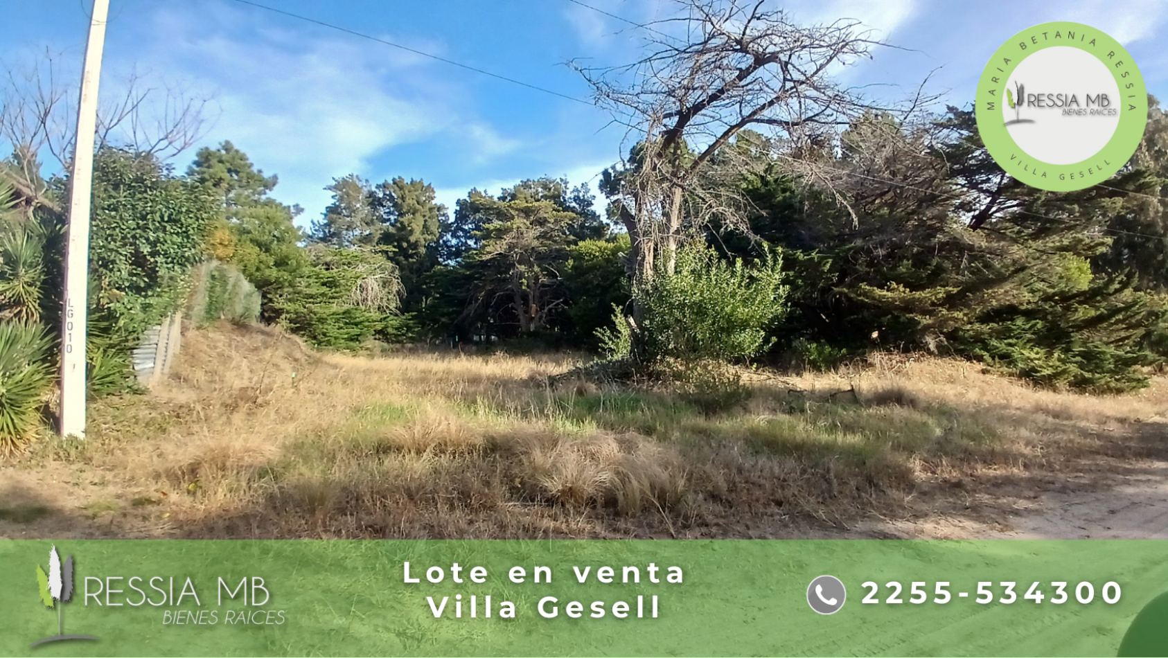 Lote en venta - unifamiliar 606m2 - BARRIO LOS GALGOS - Villa Gesell