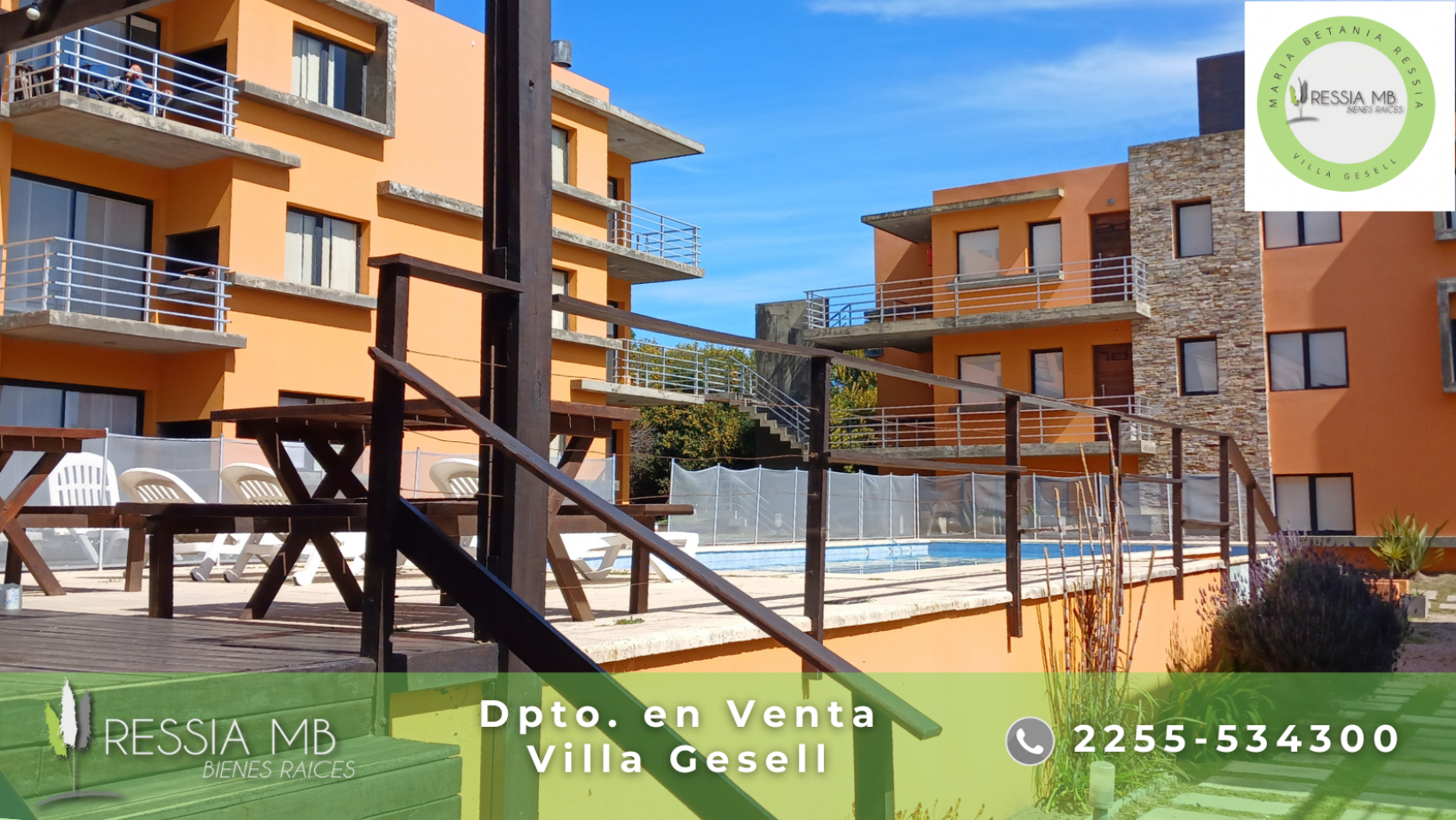 Dpto. en venta - 2 ambientes - COMPLEJO DOCK PLAYA - Paseo 151 y Av. 1 - Villa Gesell