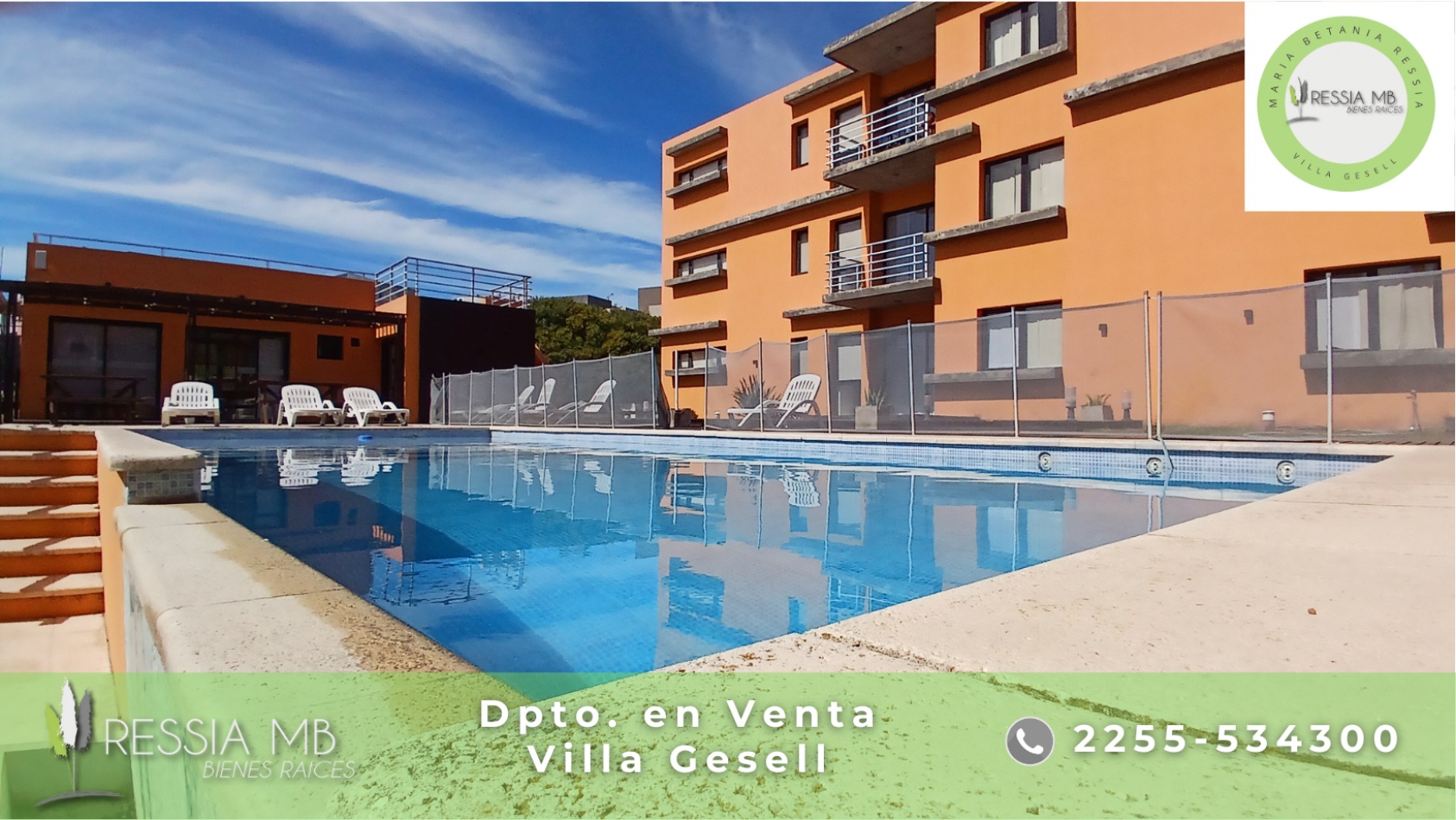 Dpto. en venta - 2 ambientes - COMPLEJO DOCK PLAYA - Paseo 151 y Av. 1 - Villa Gesell