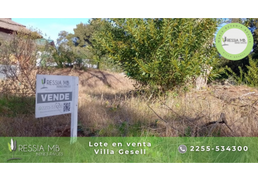 Lote en venta - unifamiliar 606m2 - BARRIO LOS GALGOS - Villa Gesell