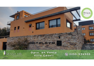Dpto. en venta - 2 ambientes - COMPLEJO DOCK PLAYA - Paseo 151 y Av. 1 - Villa Gesell
