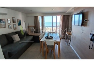 Dpto. en venta - 2 ambientes en terraza frente al mar - COMPLEJO FLOW - Las Gaviotas